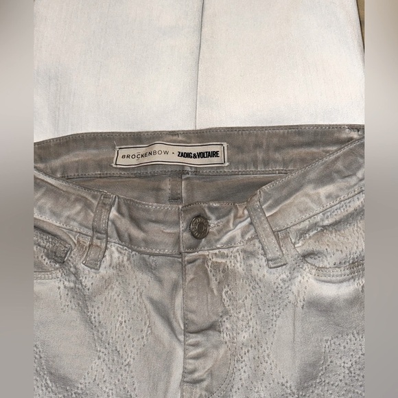 Brockenbow X Zadig & Voltaire Mascara Artemis Dirty Wash Geometric Embroidery - Picture 10 of 11